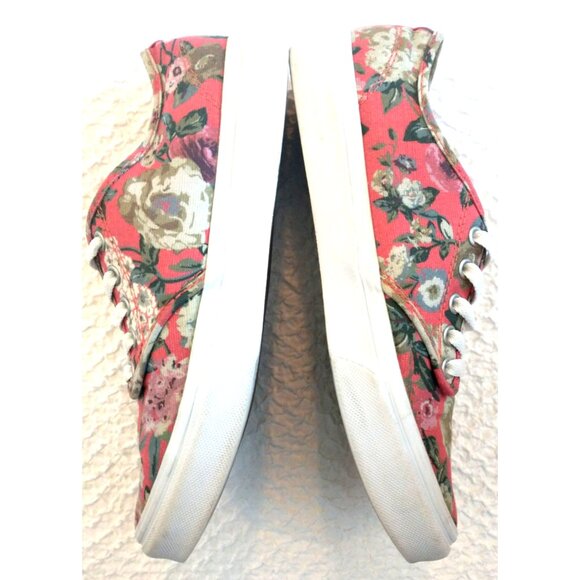 VANS Off The Wall Women's Sneakers TB4R Series Pink Floral Print Shoes - 8.5M - Picture 3 of 9